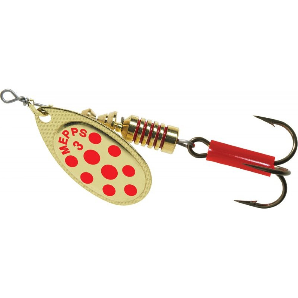 Блешня Mepps Aglia Decoree №3 6.5g Gold Red Dot
