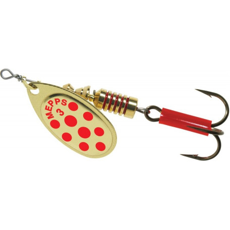 Блешня Mepps Aglia Decoree №3 6.5g Gold Red Dot
