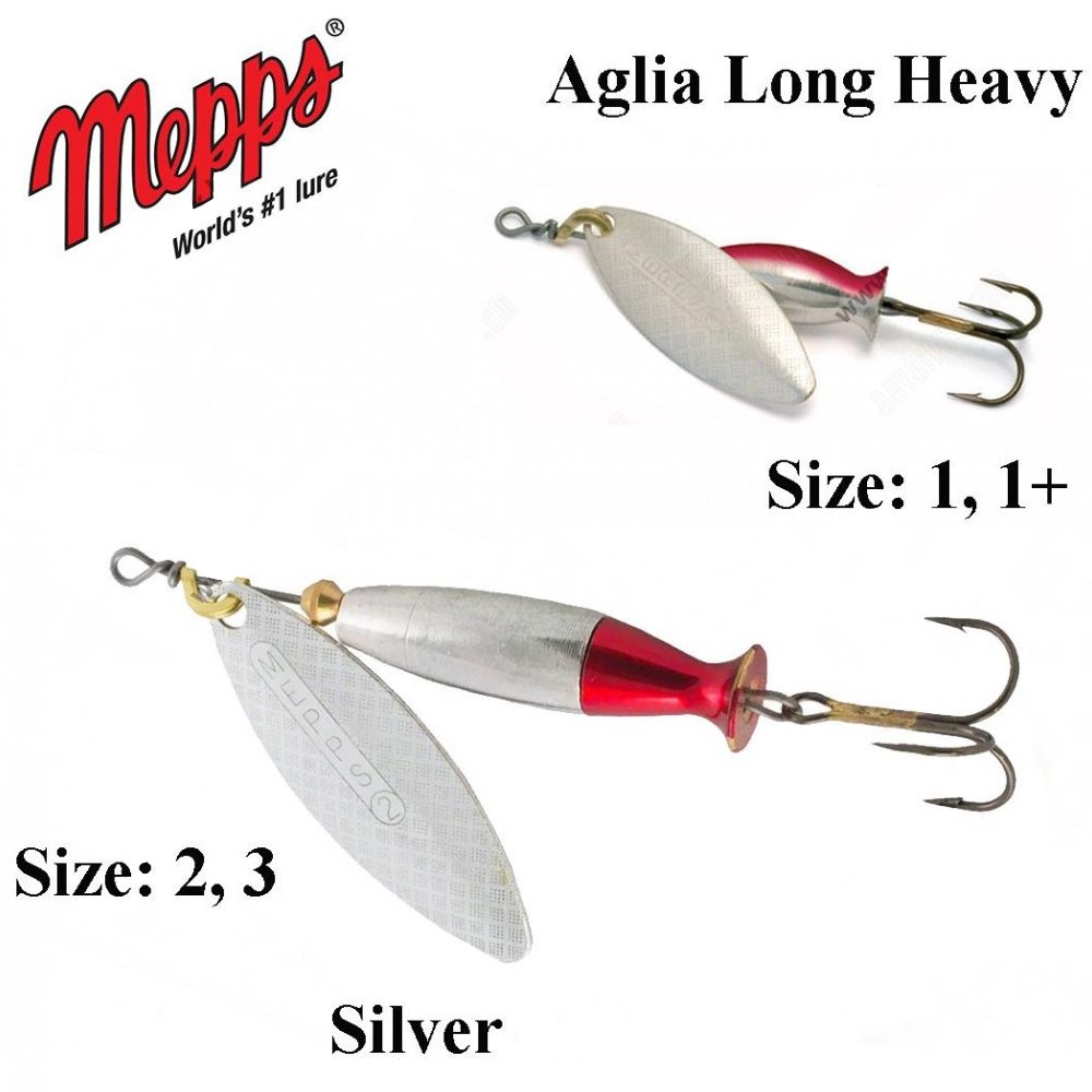 Блесна Mepps Aglia Long Heavy Silver №1 8.0g