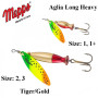 Блесна Mepps Aglia Long Heavy Tiger/Gold №1 8.0g