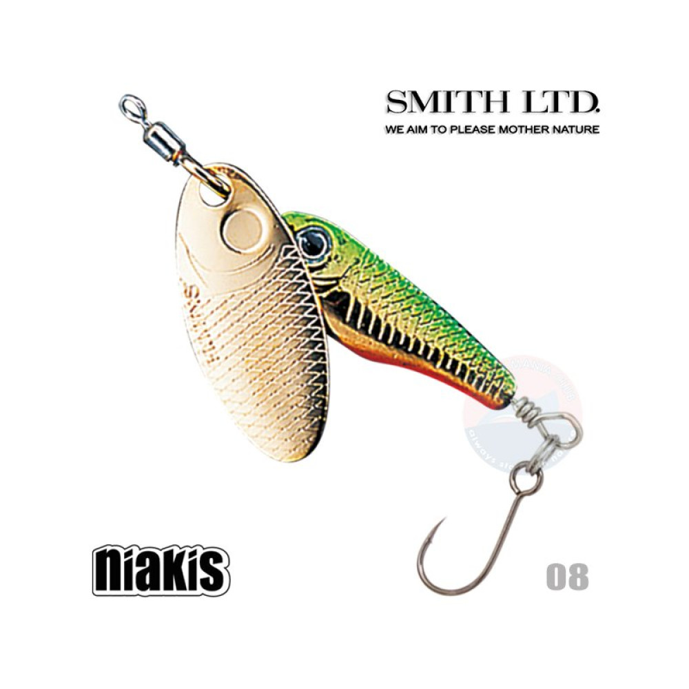Блесна Smith Niakis 9.0г 60мм #08 GO