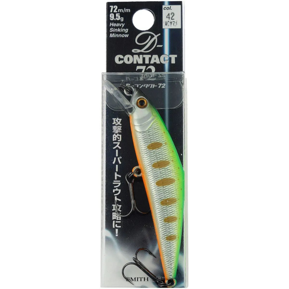 Воблер Smith D Contact 72S 72мм 9.5г #42 Lime Chart Yamame