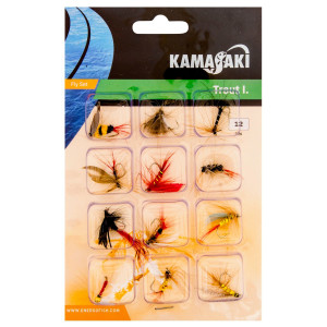Набір мушок Kamasaki Fly Set Trout I (12 шт.)
