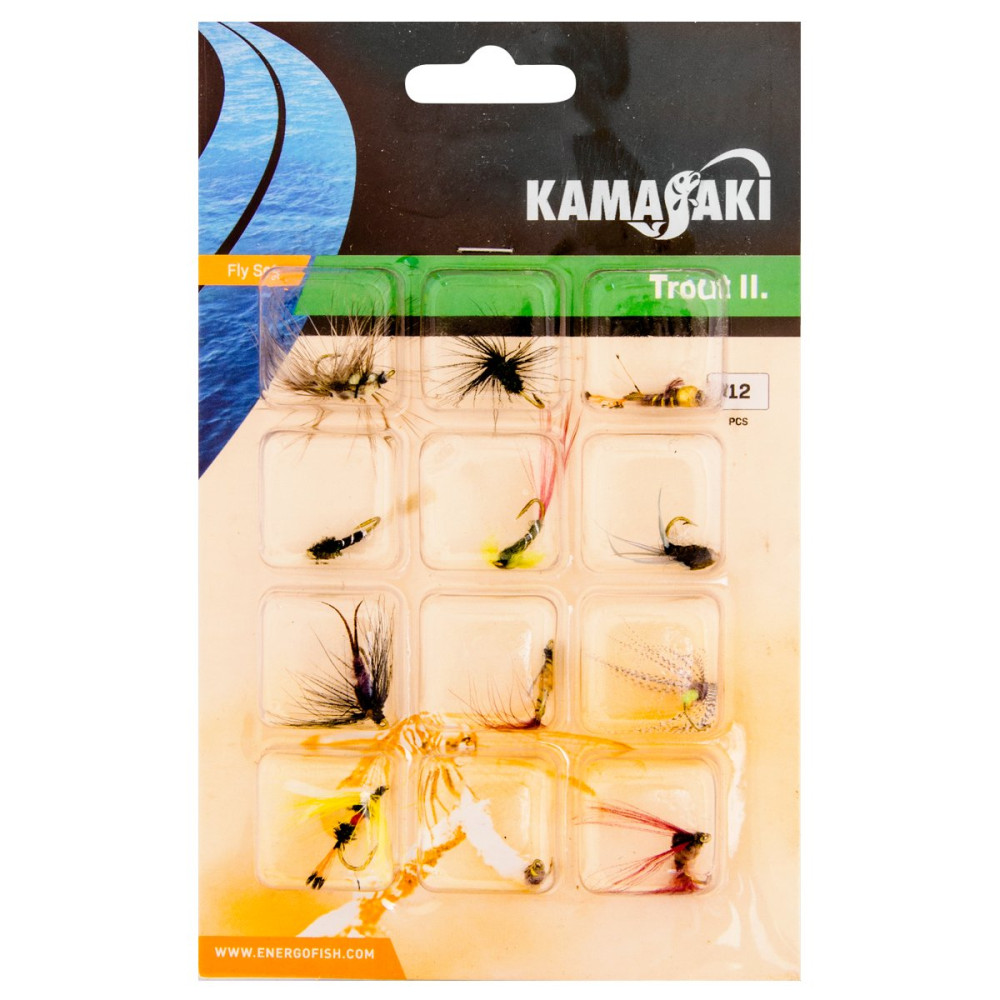 Набір мушок Kamasaki Fly Set Trout II(12 шт.)