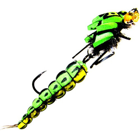 Муха Floating Jig Realistic Stone Double Green 7.5см