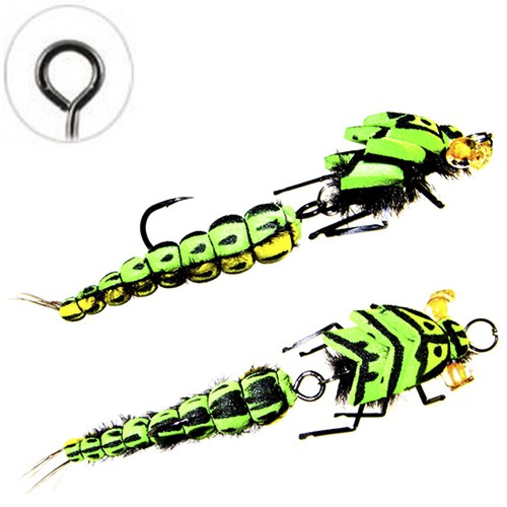 Муха Floating Jig Realistic Stone Double Green 7.5см