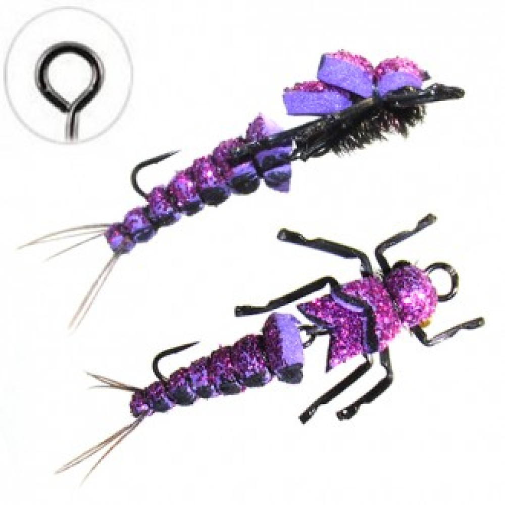 Муха Floating Jig Realistic Stone Double Violet Pearl 3.0см