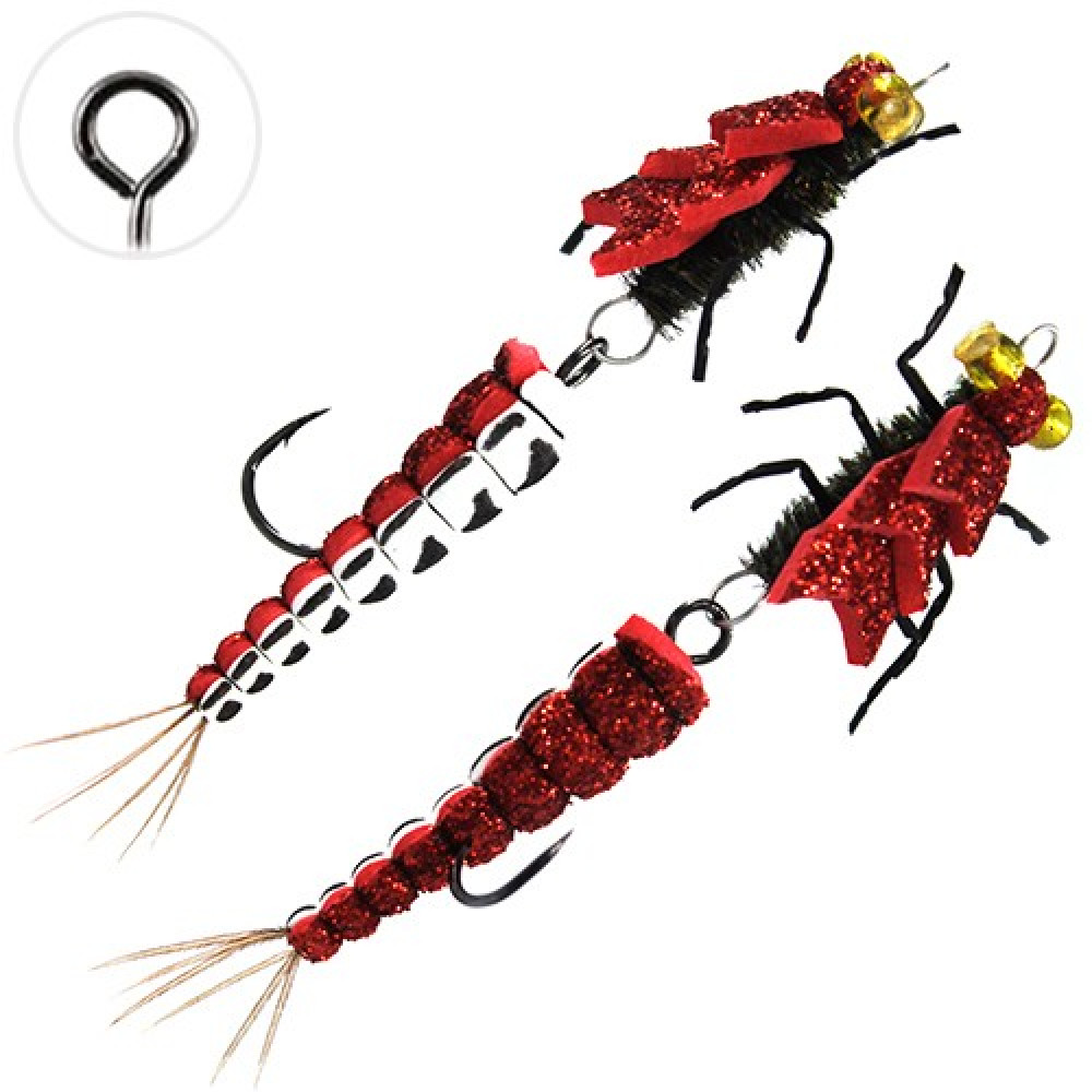 Муха Floating Jig Realistic Stone Double Yellow