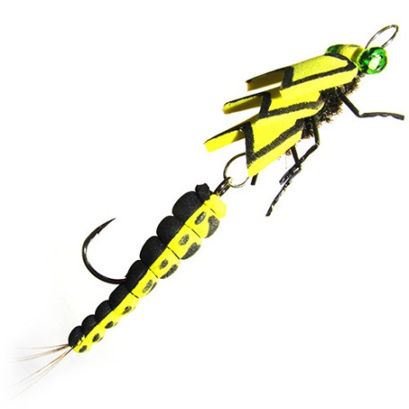 Муха Floating Jig Realistic Stone Double Yellow 3.0см