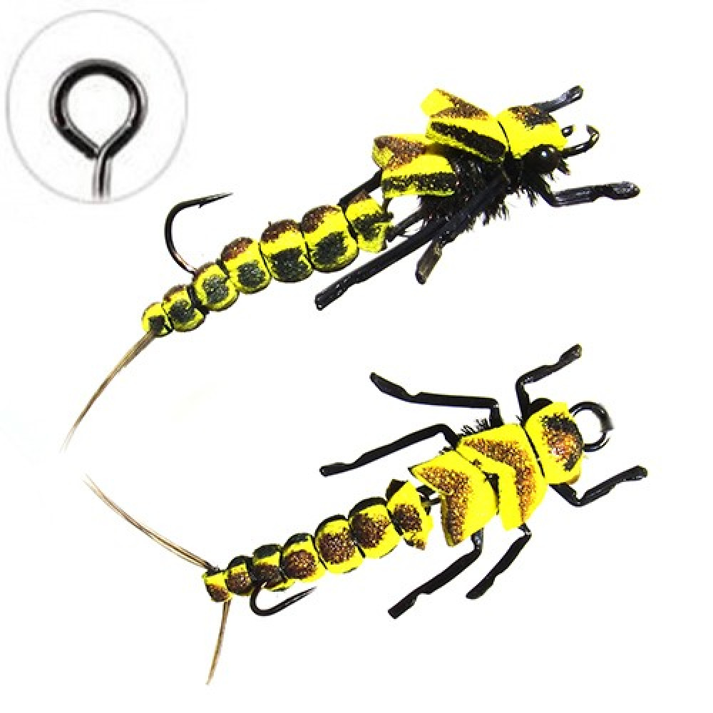 Муха Floating Jig Realistic Stone Double Yellow 3.0см