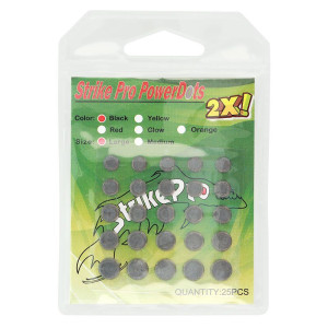 Свинцовые наклейки Power Dots Strike Pro Black 2X L (0.22–0.44г) 25шт.