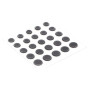 Свинцовые наклейки Power Dots Strike Pro Black M (0.07–0.16г) 25шт.