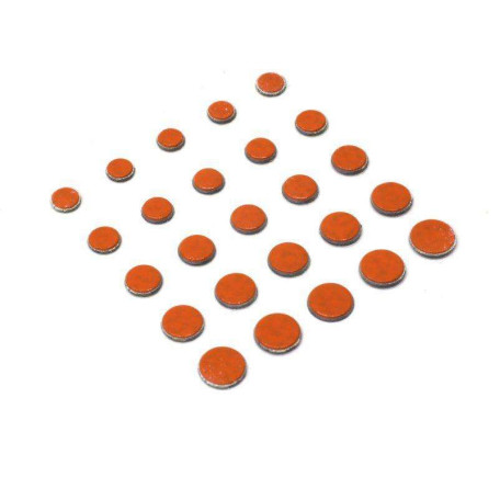 Свинцовые наклейки Power Dots Strike Pro Orange M (0.07–0.16г) 25шт.