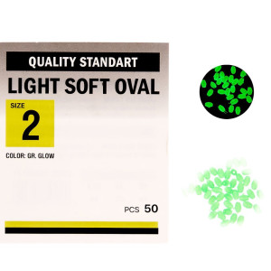 Намистинка Kalipso Light Soft Oval №2 (50 шт.) Glow