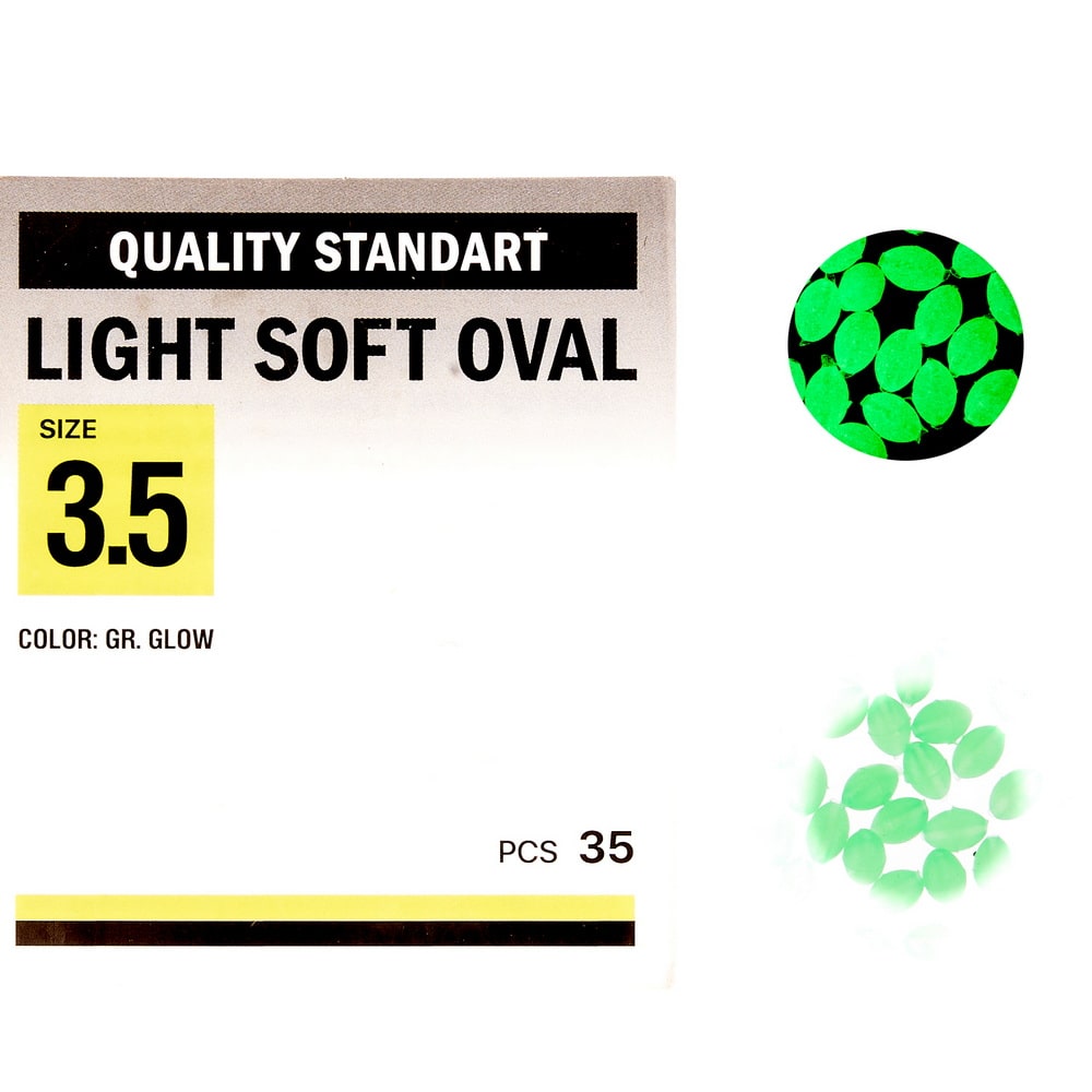 Бусинка Kalipso Light Soft Oval №3.5 (35 шт.) Glow