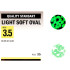 Бусинка Kalipso Light Soft Oval №3.5 (35 шт.) Glow