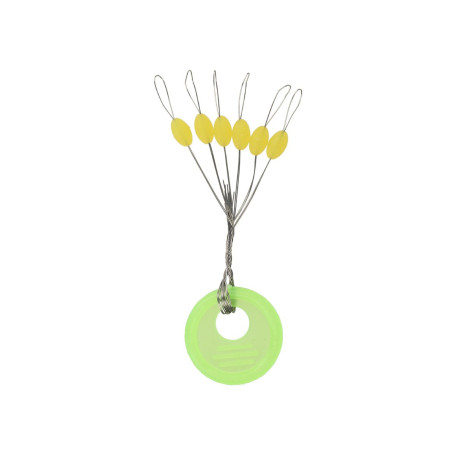 Стопор ZEOX Silicone Yellow M (6 шт.)