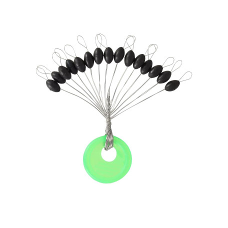 Стопор ZEOX Silicone Black S (15 шт.)