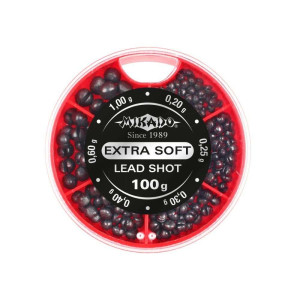 Набір дробинок Mikado Extra Soft Lead Shot OMS-DA-100 (100g уп.)