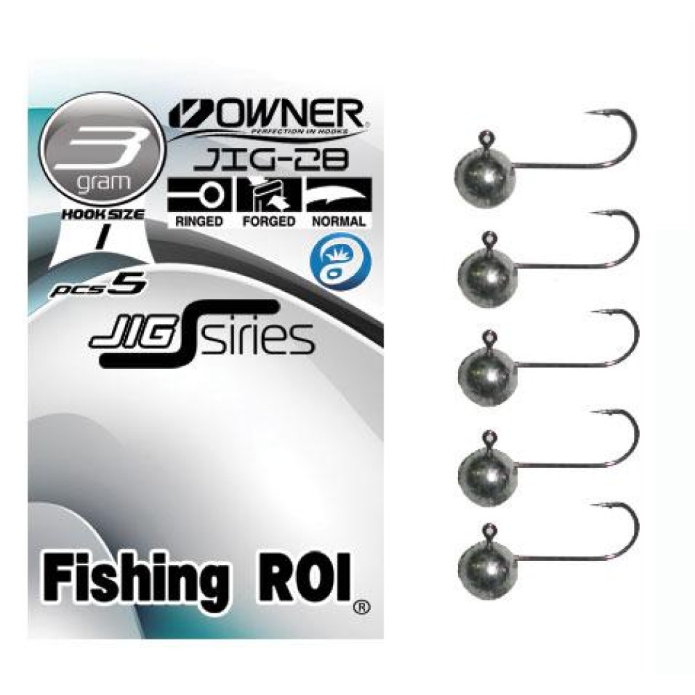 Микро-джиг Fishing ROI на гачку Owner №8 2g (5 шт.)