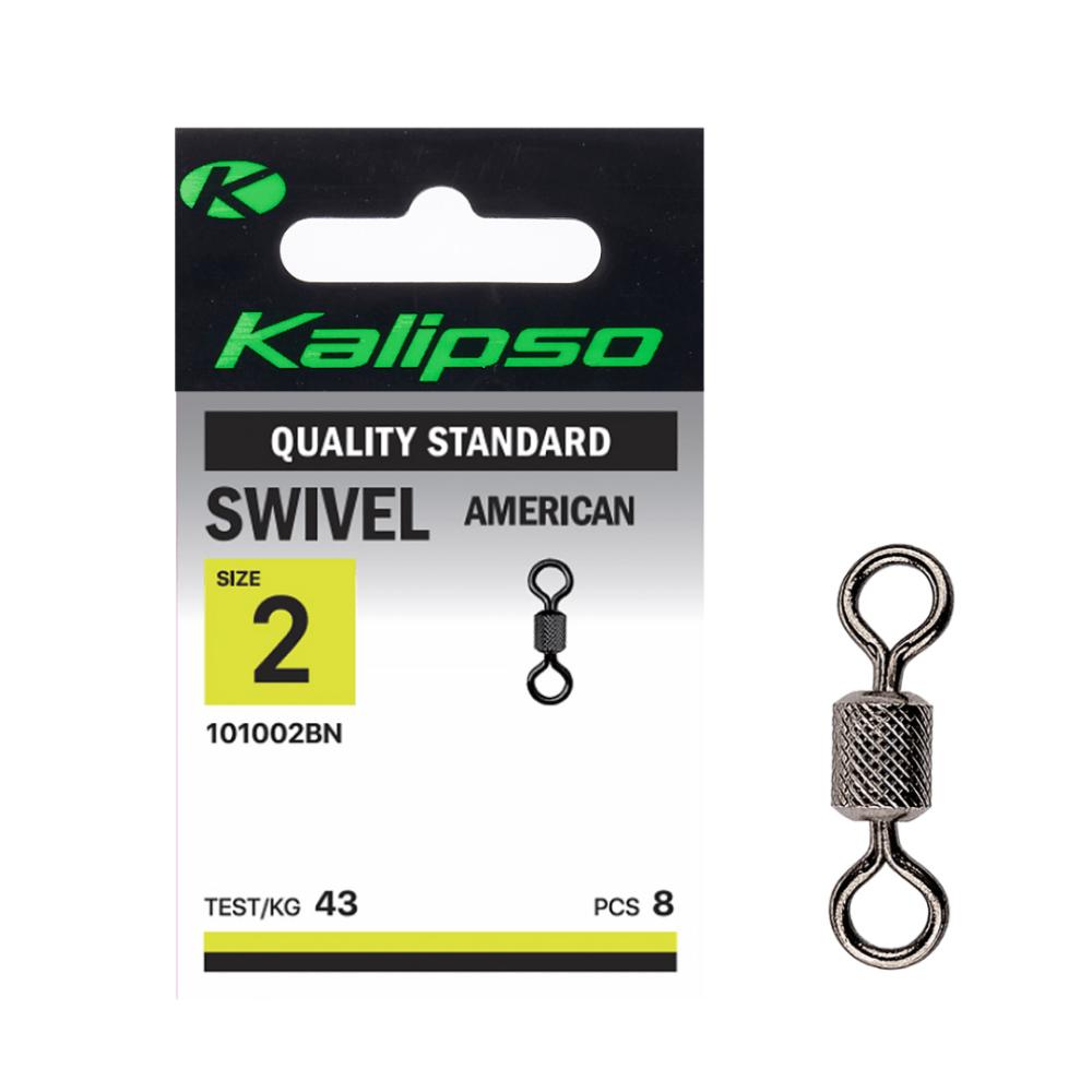 Вертлюг Kalipso Swivel American 1010BN №2 (8 шт.)