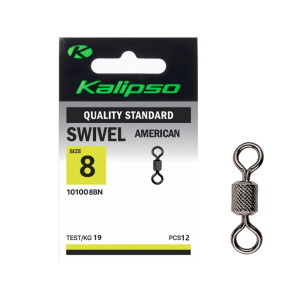 Вертлюг Kalipso Swivel American 1010BN №8 (12 шт.)