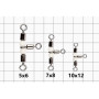 Вертлюг Kalipso Swivel triple with beads 1031 тройной с бусинками №10×12 (5 шт.)