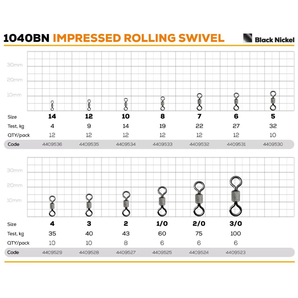 Вертлюг Golden Catch американка 1040BN №14(12шт)
