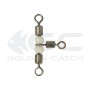 Вертлюг Golden Catch тройной с бусинками №10×12 (5 шт.)