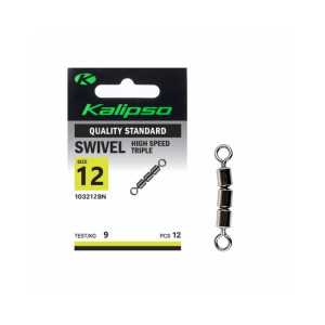 Вертлюг тройной Kalipso Swivel High Speed Triple 103212BN №12 (12 шт.)