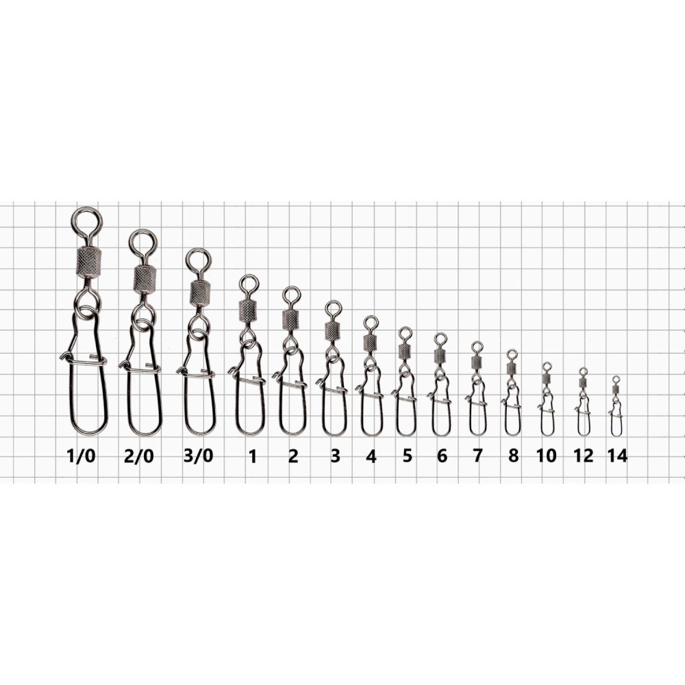 Застежка Kalipso Snap American with swivel 2011BN №2 30кг (8 шт.) 