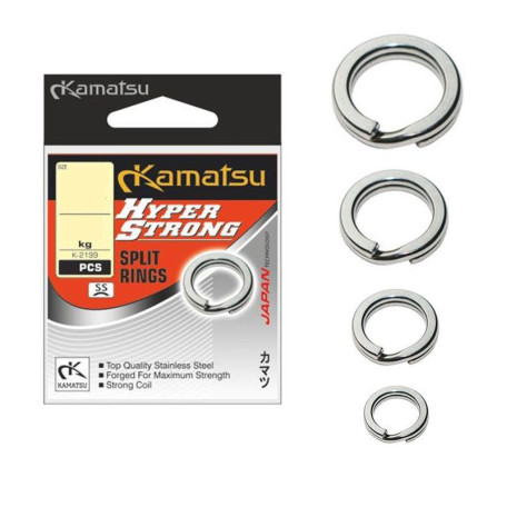 Кольца заводные Kamatsu Hyper Strong Stailness Steel K-2199 Ø-9.0мм 94кг (5 шт.)