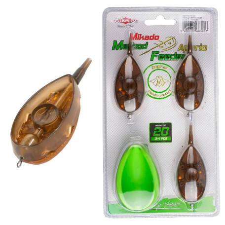 Набор кормушек Mikado Method Feeder Aperio Set L 3+1 с формой 3×60g