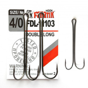 Крючок Fanatik двойной FDL-11103 №4/0 (2шт)