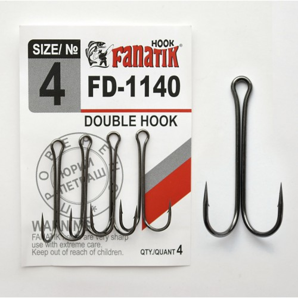 Крючок Fanatik FD-1140 двойной №4 (4шт)
