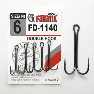 Крючок Fanatik двойной FD-1140 №6 (5шт)