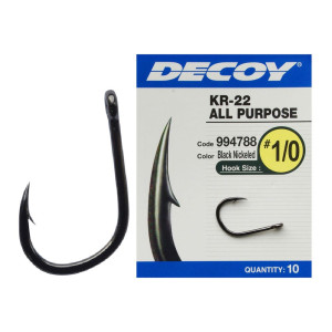 Гачок Decoy KR-22 Black Nickeled №2 (10 шт.)