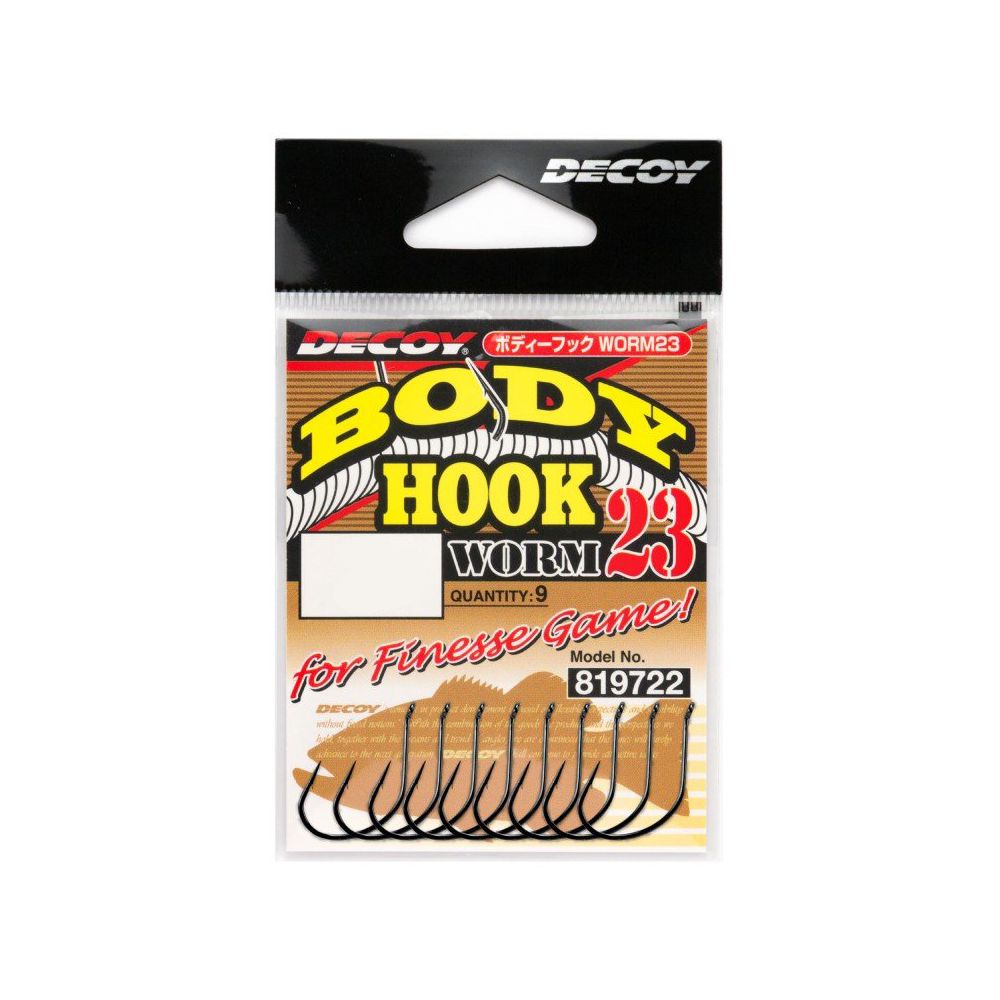 Крючок Decoy Body Worm 23 №1 (9 шт.)