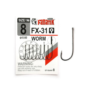 Крючок Fanatik Worm FX-31 №8 (8 шт.)