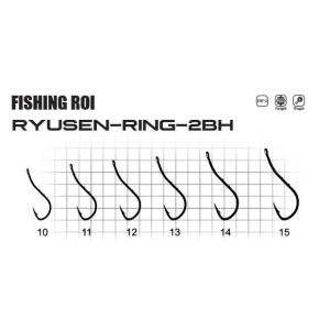 Гачки Fishing ROI Ryusen-ring2-bh №12 (8шт.)