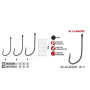 Крючок Gamakatsu G-CARP A1 Teflon Long Shank №8 (10 шт.)