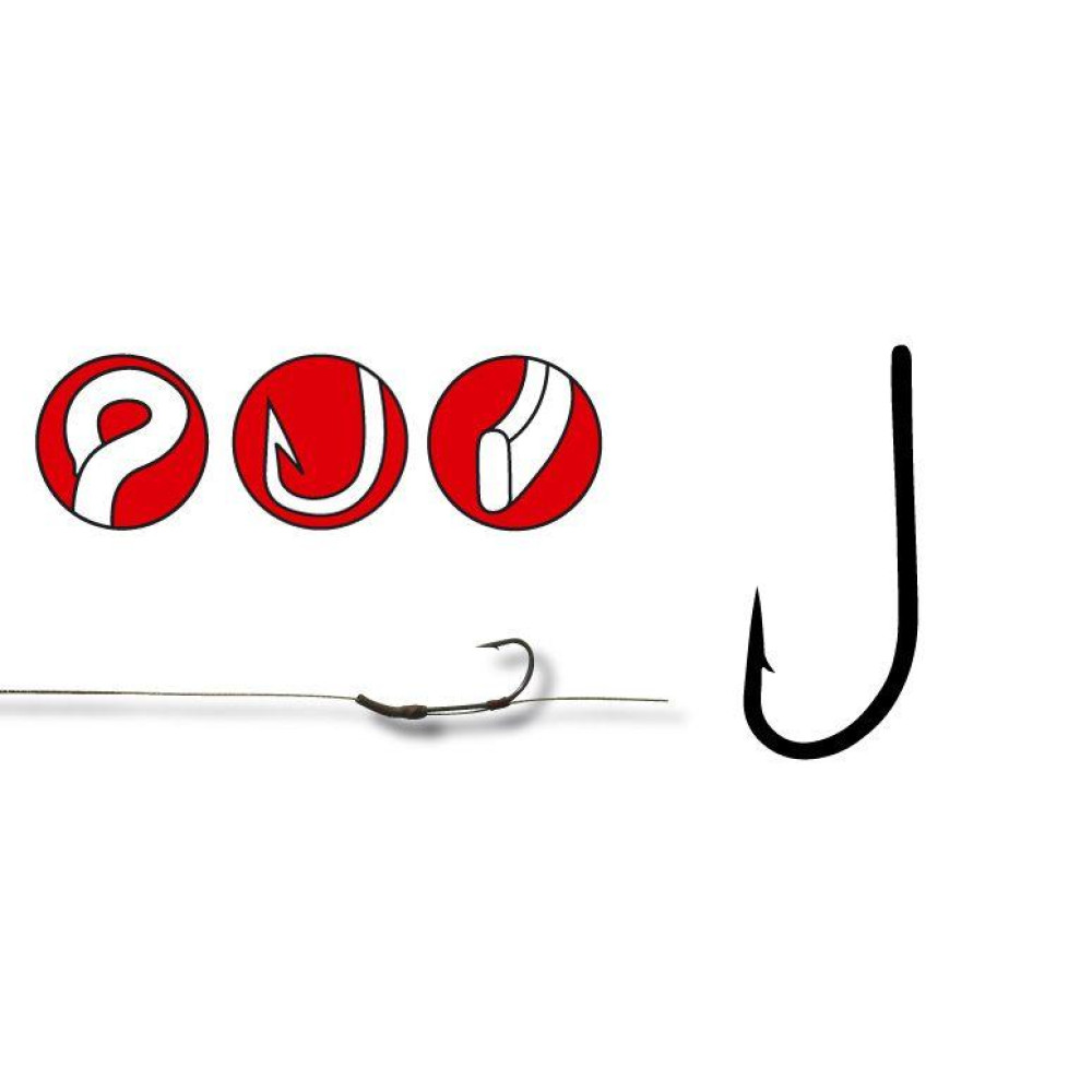 Крючок Gamakatsu G-CARP A1 Teflon Long Shank №8 (10 шт.)