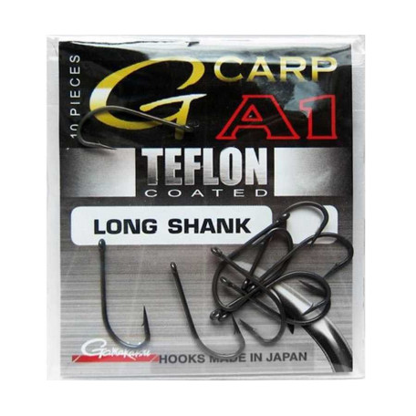 Крючок Gamakatsu G-CARP A1 Teflon Long Shank №8 (10 шт.)