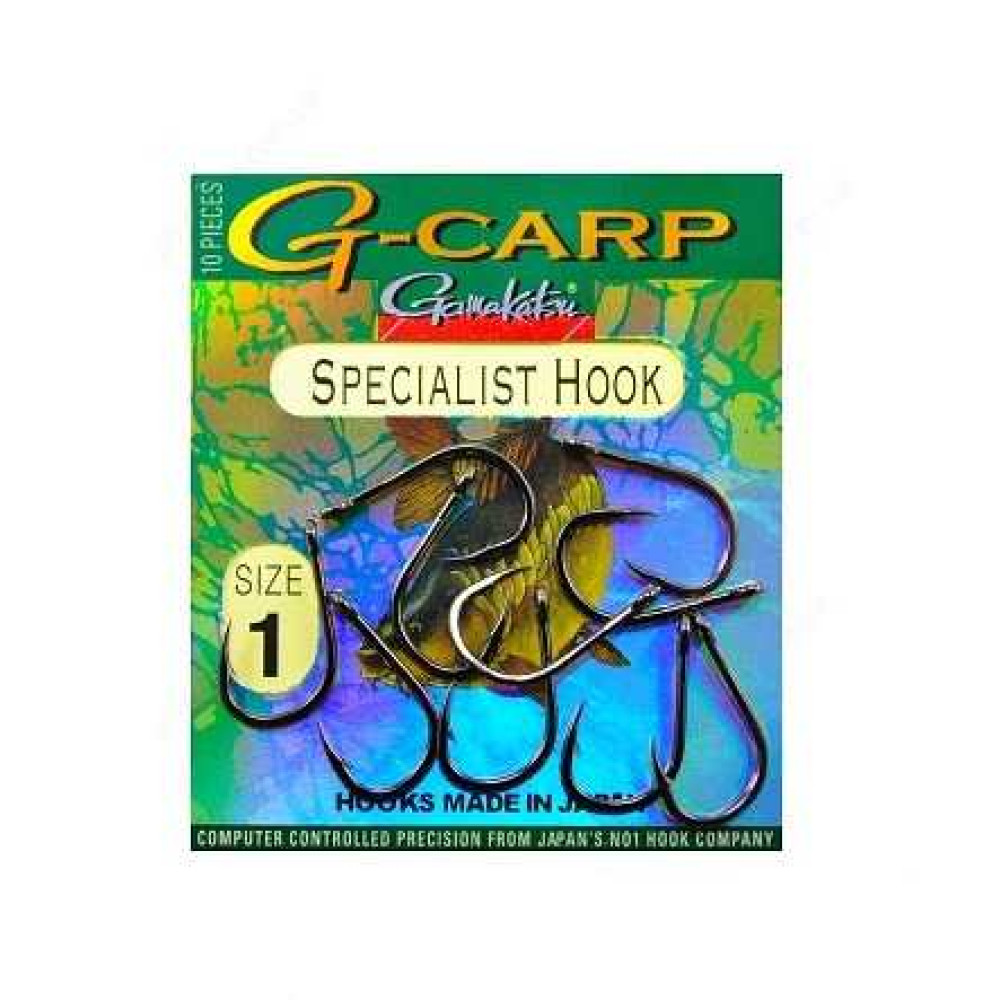 Крючок Gamakatsu G-CARP Specialist Hook №2 (10шт.)