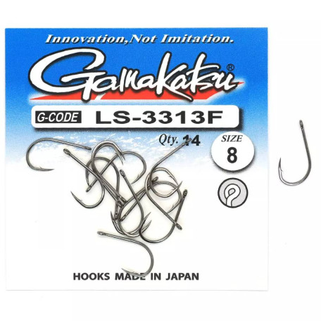 Гачок Gamakatsu LS-3313F N/L Black №1 (14шт.)