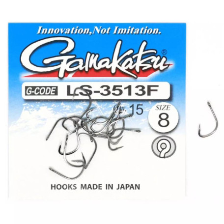 Гачок Gamakatsu LS-3513F N/L Black №8 (25 шт.)
