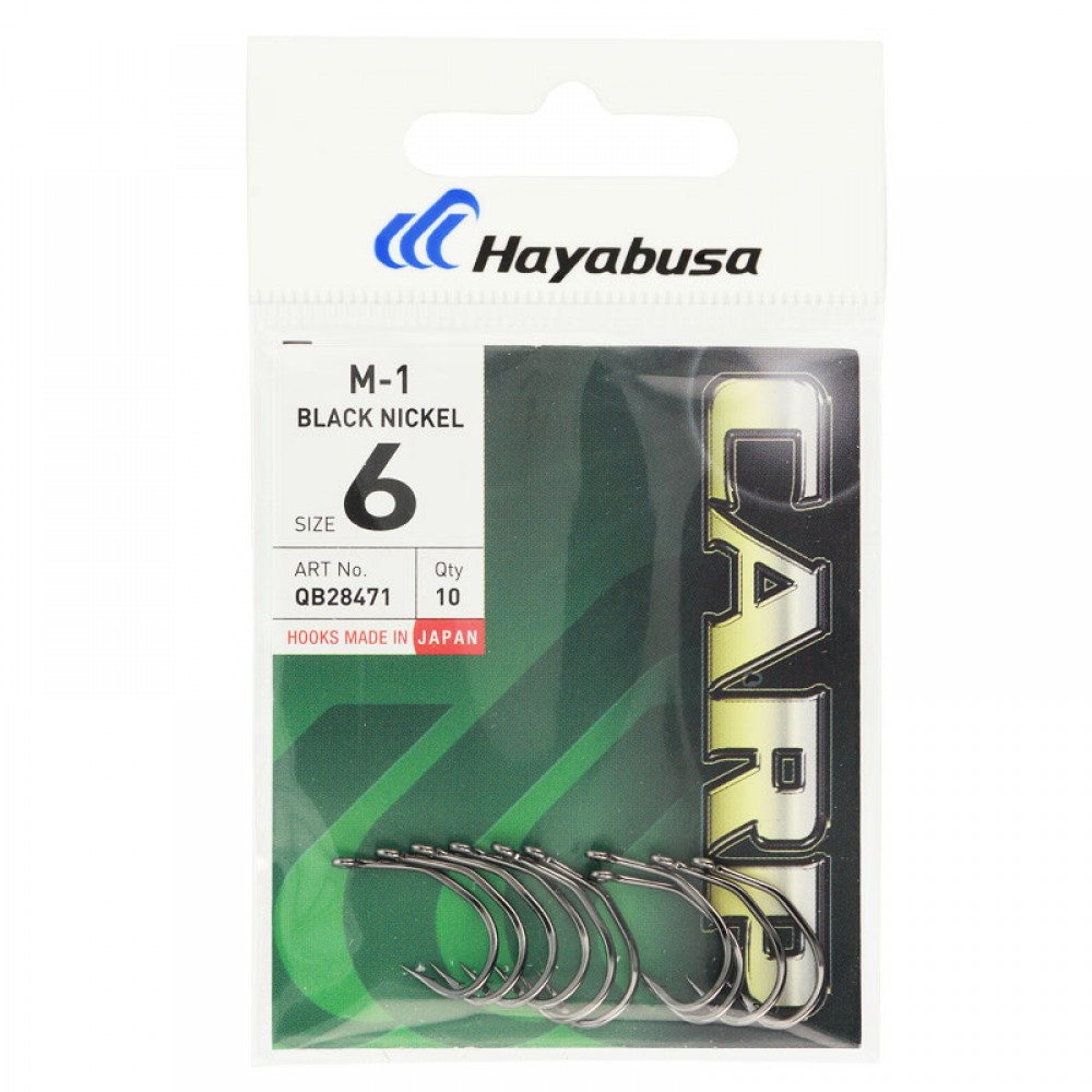 Крючок Hayabusa M-1 Black Nickel №6 (10шт.)