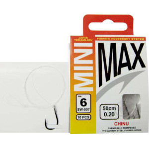 Крючок с поводком MiniMax Сhinu SW-007 №6 (10шт.)