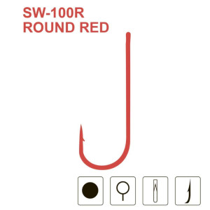Гачок MiniMax Round RED SW-100R №12 (10шт.)