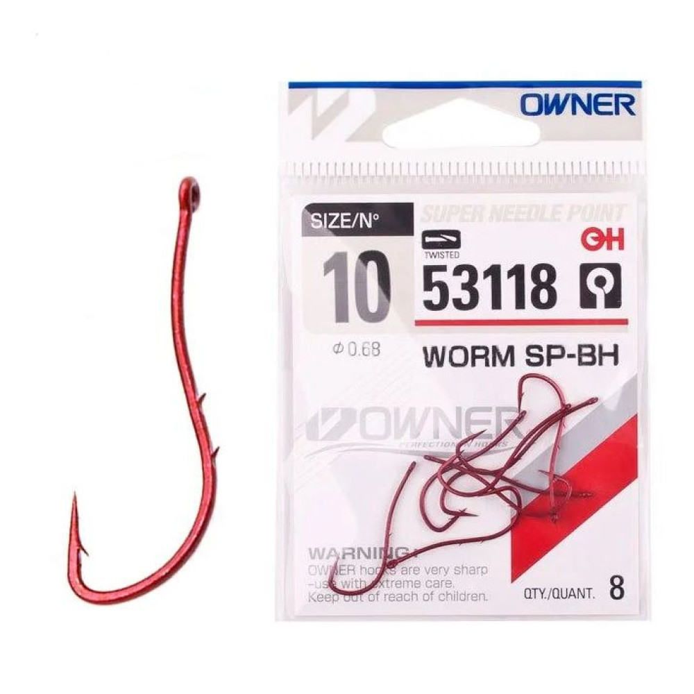 Крючок Owner Worm SP-BH 53118 №10 (8шт.)